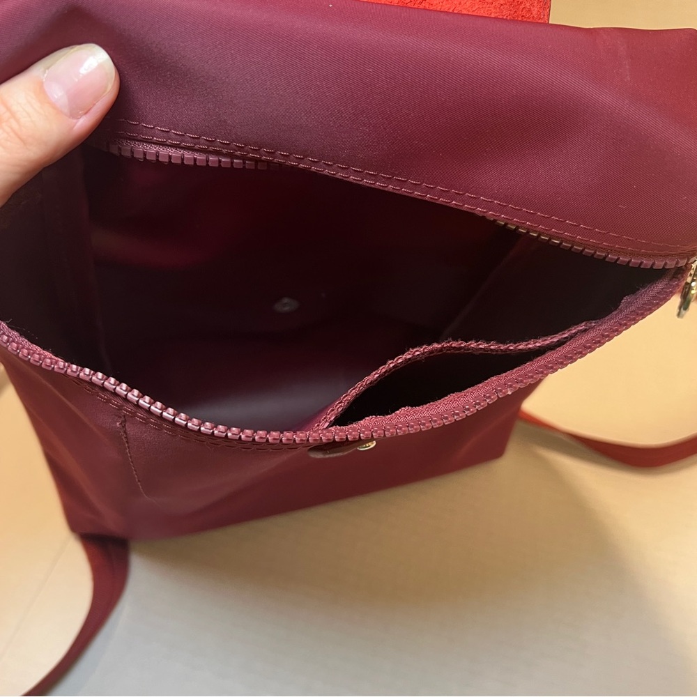Longchamp Red Backpack - Picture 7 of 10